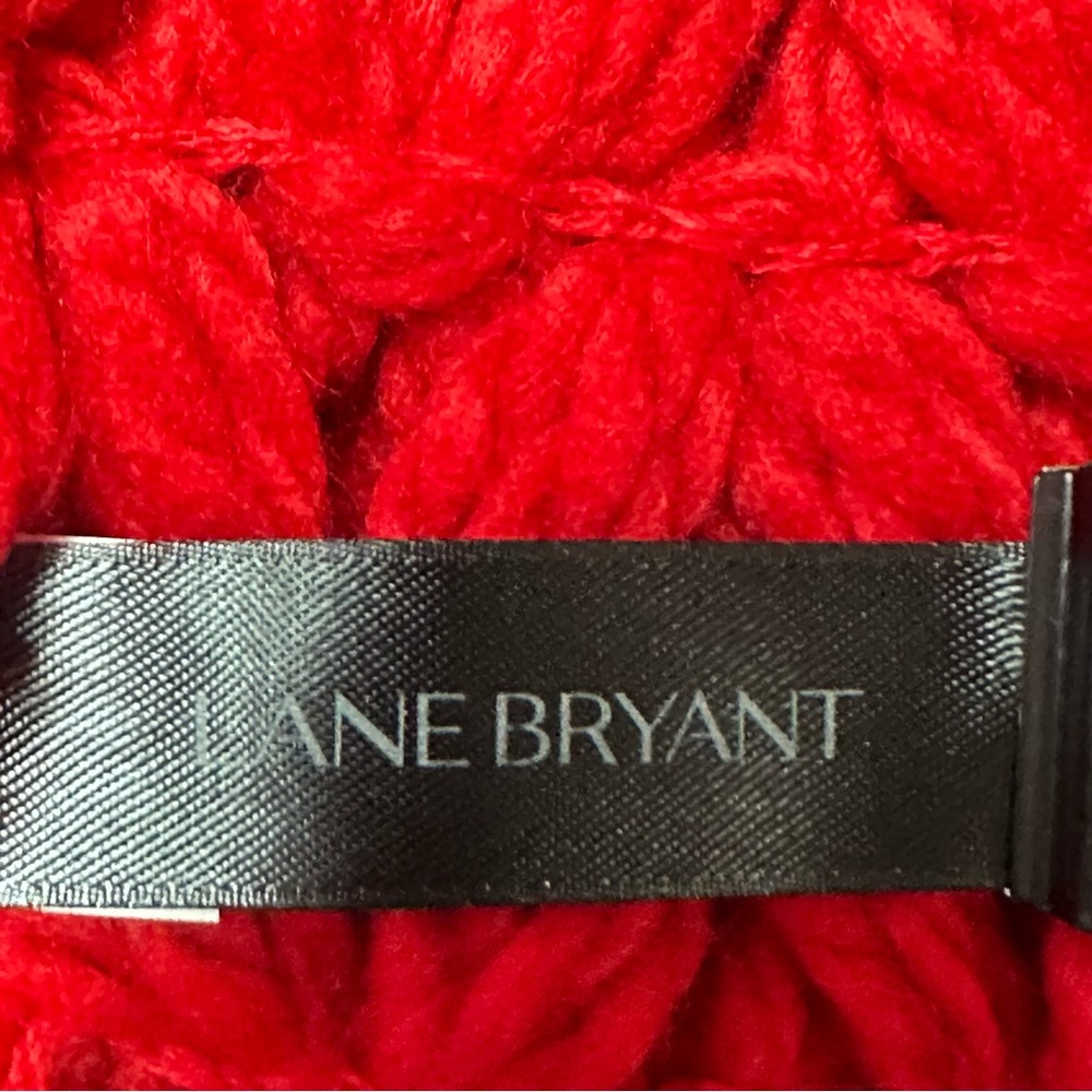 EUC Lane Bryant Red Knit Hat ONE SIZE - Picture 6 of 10
